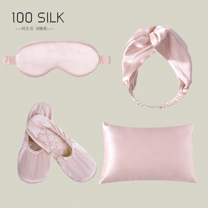 Luxury Sleep 4-Piece Silk Set