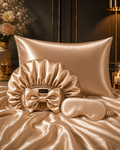 Silk Pillowcases, Bonnet & Eye Masks Set