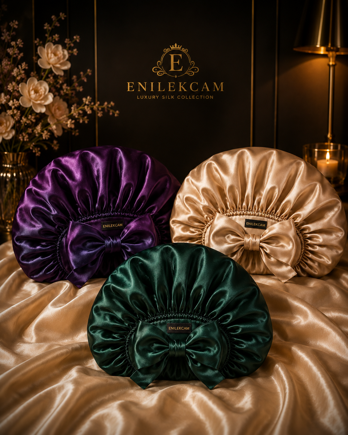 100% Mulberry Silk Bonnet