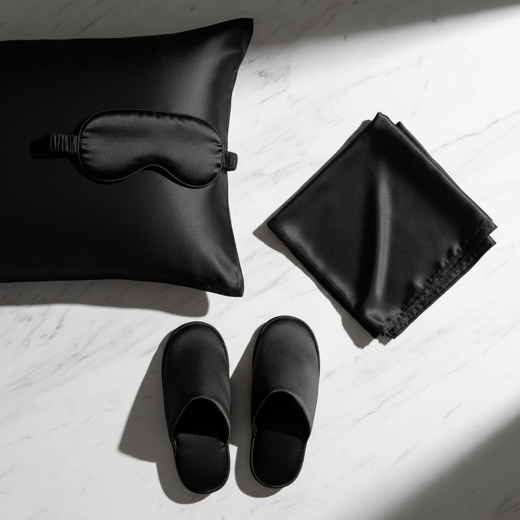Luxury Sleep 4-Piece Silk Set