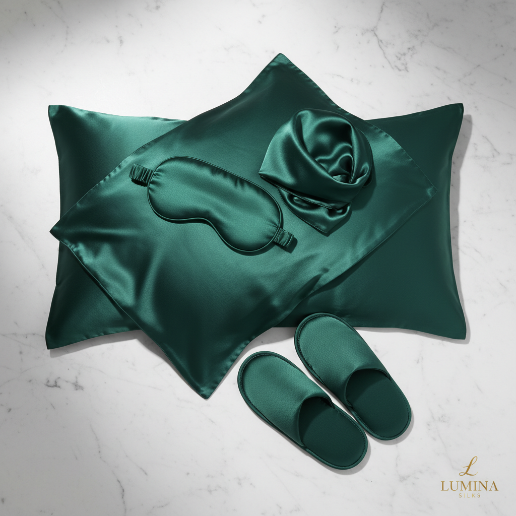 Luxury Sleep 4-Piece Silk Set